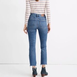 Madewell Cali Demi-Boot Jeans with Destructed hem